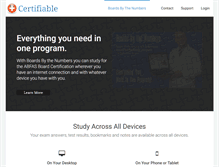 Tablet Screenshot of certifiable.com